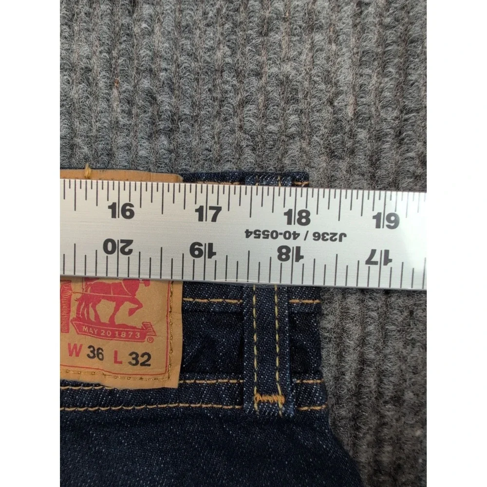 Levi's 505 Men's Regular Stretch 36x32 Dark Wash BRAND NEW